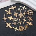 Gold-Tone Heart and Cross Metal Beads with 25 Listed Options view 2