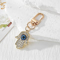 Rhinestone Hamsa Evil Eye Keychain Necklace Four Styles view 6