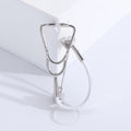 Stethoscope Brooch in Six Gold Silver and Tube Colors view 8