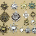 Metallic Sun Metal Charms for Jewelry and Craft Projects view 3
