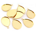 Teardrop Metal Pendant Tray Settings in Four Finish Options view 4