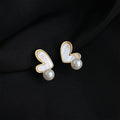 Gold Clip-On Ear Cuffs Assorted Pearl Floral Geometric Mix view 7