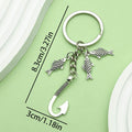 Starfish, Shell and Mermaid Charm Keychains Featuring Black Whale Across 36 Variations view 11