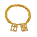 Gold-Tone Bead Bracelet with Paired Framed Symbol Charms view 8