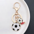 Four-Style Soccer Player Medal Jersey and Shoe Enamel Keychain Collection view 9