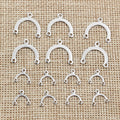 Three Loop Arched Metal Connector Findings in Two Sizes view 1