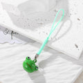 Miniature Green Frog Bell Phone Strap Charms in Six Designs view 5