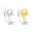 Crystal Palm Tree Charm in Gold and Silver Tone for Jewelry Making view 2