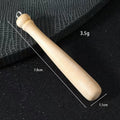 Mini Wooden Baseball Bat Charm Pendant Natural Finish Two Sizes view 3