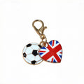 Soccer Ball and Heart Flag Lobster Clasp Charms in Eleven Designs view 6