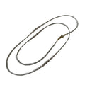 Long Graduated White Pearl Strand Necklace Gold Clasp view 5