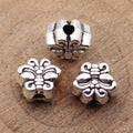 Antique Silver Double-Sided Butterfly Metal Spacer Bead view 2