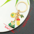 Seven Panda Rice Dumpling Bamboo and Koi Keychains view 7