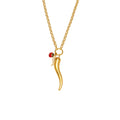 Gold Chili Pepper Pendant Necklace Ladybug Wing Cable Chain view 5