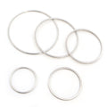 Stainless Steel Hoop Earring Findings in Twenty Size Options view 2