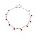 Round Crystal Charm Necklaces in Four Bright Colors view 5
