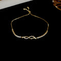 Zircon Adjustable Slider Bracelet Feather Heartbeat 5 Styles view 6