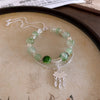 Silver Green Hamsa