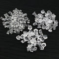 Clear Plastic Stud Earring Backs in Assorted Shapes view 1