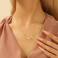 Winged Heart Gold and Silver Delicate Pendant Necklaces view 6