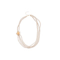 White Pearl Rose Necklace In Three Strand Styles Pendant Jewelry view 5