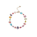 Multicolor Geometric Crystal Chain Bracelets Twelve Styles view 5