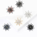 Rhinestone Starburst Brooch Decorative Metal Pin For Jackets And Lapels view 1