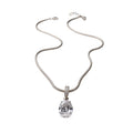 Round Crystal Pendant Necklace In Gold And Silver Statement Jewelry view 5