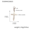 Steel Cross Charm