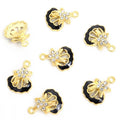 Crystal Seashell Charm Collection in Gold and Silver Tone view 6