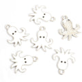 Colorful Enamel Octopus Charms in Gold and Silver Tones view 11
