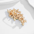 Leaf Metal Brooch Pin for Jackets and Lapels 2.6 x 4.9 cm view 3