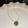 Green Crystal Necklace