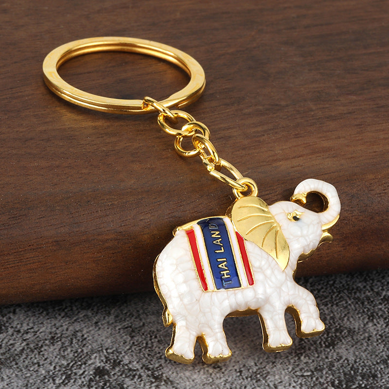 3D Elephant Zinc Alloy Keychain Gift for Car Keys