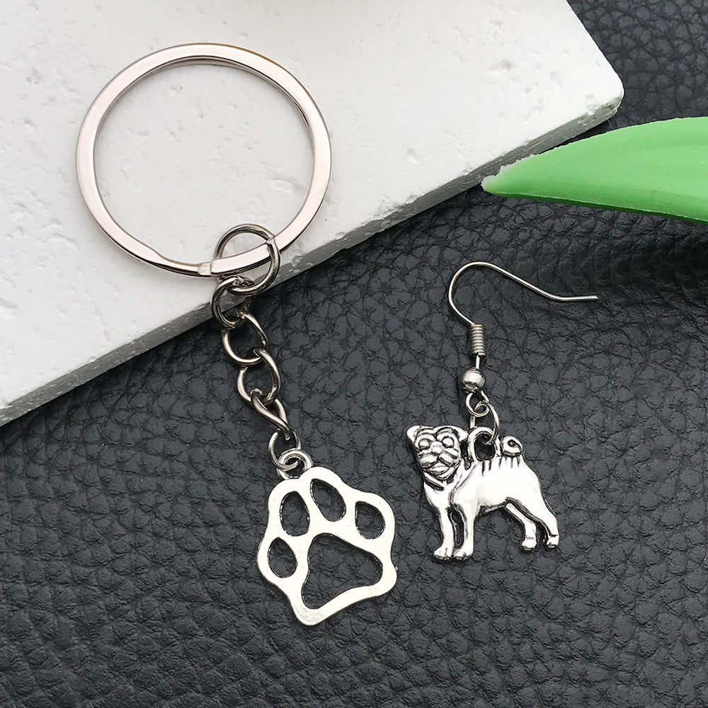 Antique Silver Zinc Alloy Dog Animal Charm Pendant Style 5779 for Bracelet Necklace DIY