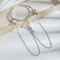 Butterfly Chain Fringe Open Upper Arm Cuff in Two Colors view 2