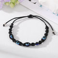 Braided Cord Multicolor Evil Eye Bead Adjustable Bracelets view 4