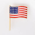 United States Flag Enamel Brooch with Gold Tone Pin view 4