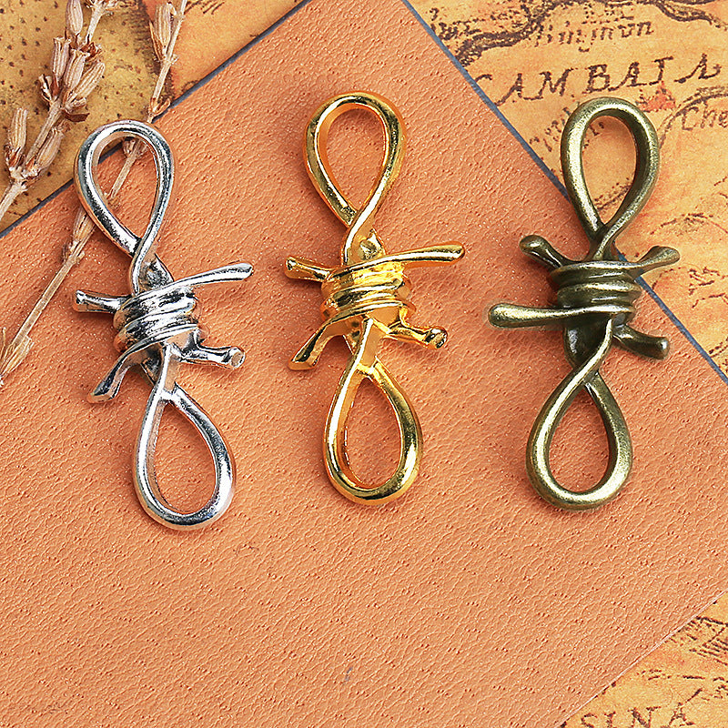 45x20mm Alloy Thorn Charm Pendant for Bracelet Necklace or Anklet