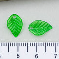 Acrylic Leaf Charm Pendants