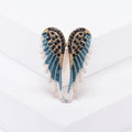 Crystal Angel Wings Brooch Decorative Metal Pin For Jackets And Lapels view 2