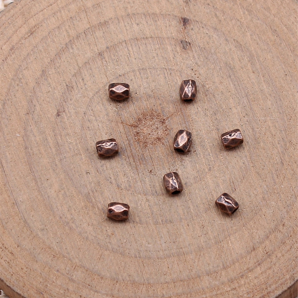 2.6x2.8x3.2mm 0.06g Multicolor Zinc Alloy Geometric Cut Spacer Beads for Bracelet Necklace Jewelry Making