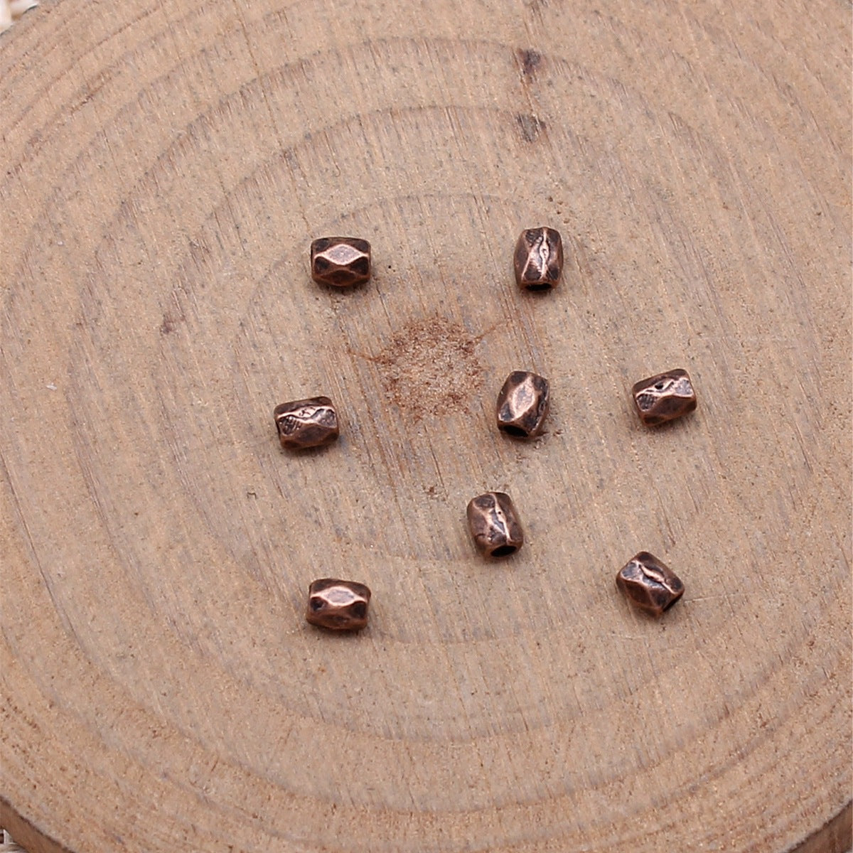 2.6x2.8x3.2mm 0.06g Multicolor Zinc Alloy Geometric Cut Spacer Beads for Bracelet Necklace Jewelry Making