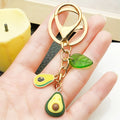 Pineapple, Lemon, Banana, Pear and Avocado Fruit Keychains view 3