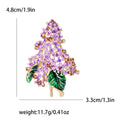 Hydrangea Cluster Brooch In 4 Styles With Enamel And Crystal Details view 9