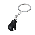 Boxing Glove Keychain in Black, Silver, and Gold Tone view 5