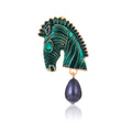 Gold Tone Silver Tone Horse Head Two Designs Metal Brooch Pin view 6