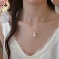 Silver Tone Mini Popcorn Cup Charm Pendant Necklace view 3