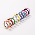 Enamel Inlay Band With Clear Accent In Eleven Colors view 2