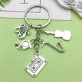 Guitar, Piano and Music Note Charm Keychains Featuring Sax Cassette Across 25 Variations view 2